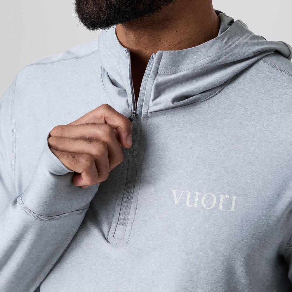 Vuori Men’s Uluwatu UPF Hoodie, NWT, Platinum Heather, V1075 - Picture 4 of 16